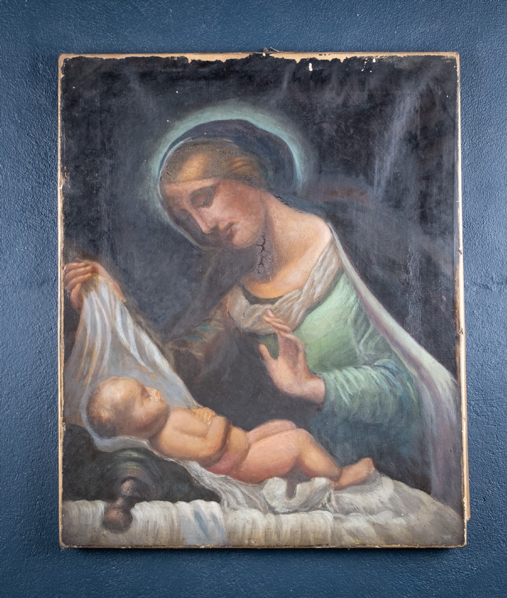 After 'Madonna Del Velo' by Carlo Dolci - Oil On Canvas. View II