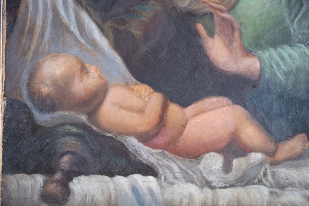 After 'Madonna Del Velo' by Carlo Dolci - Oil On Canvas. View IV