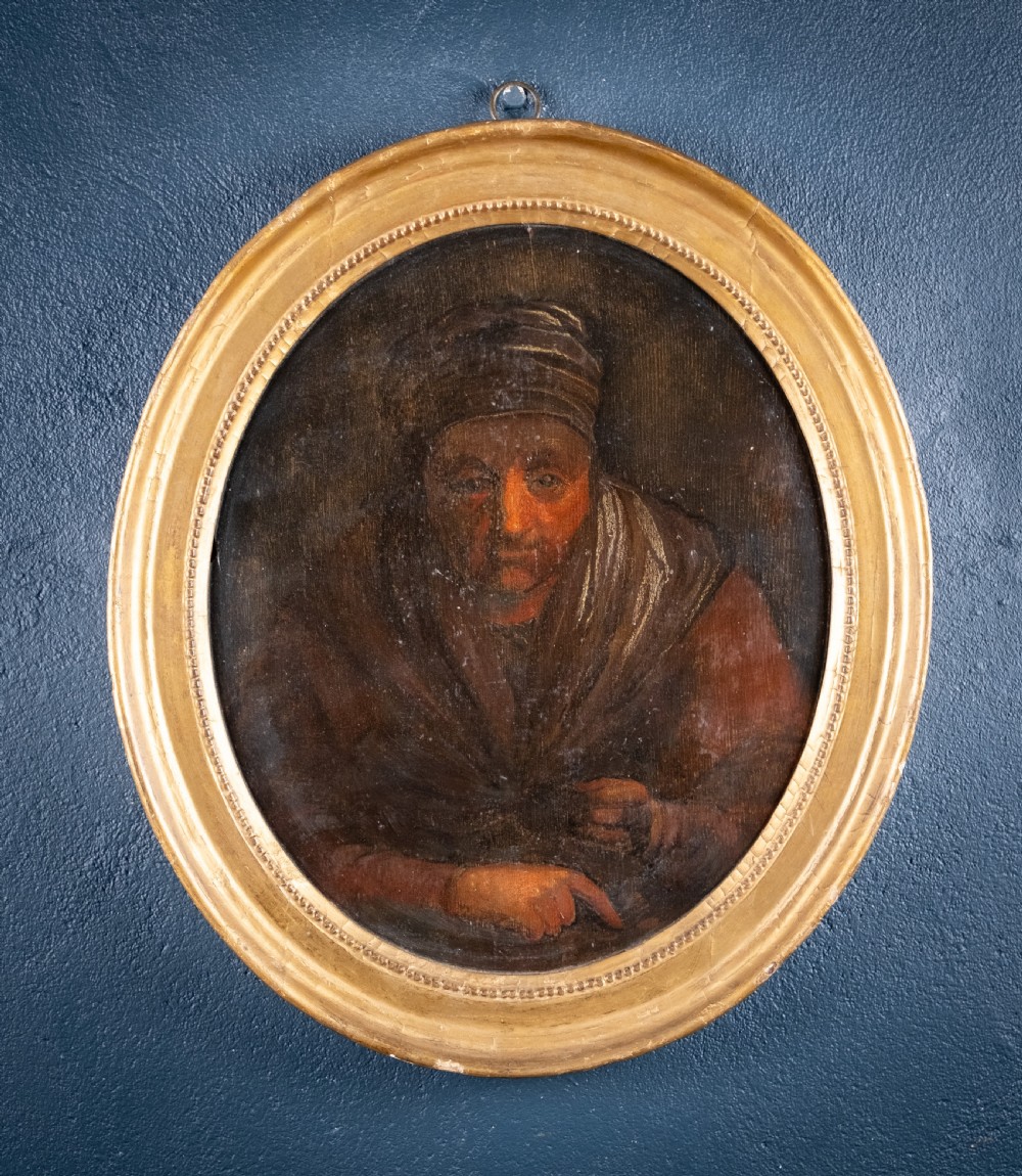 The Money Lender - 18th Century Oil On Panel.