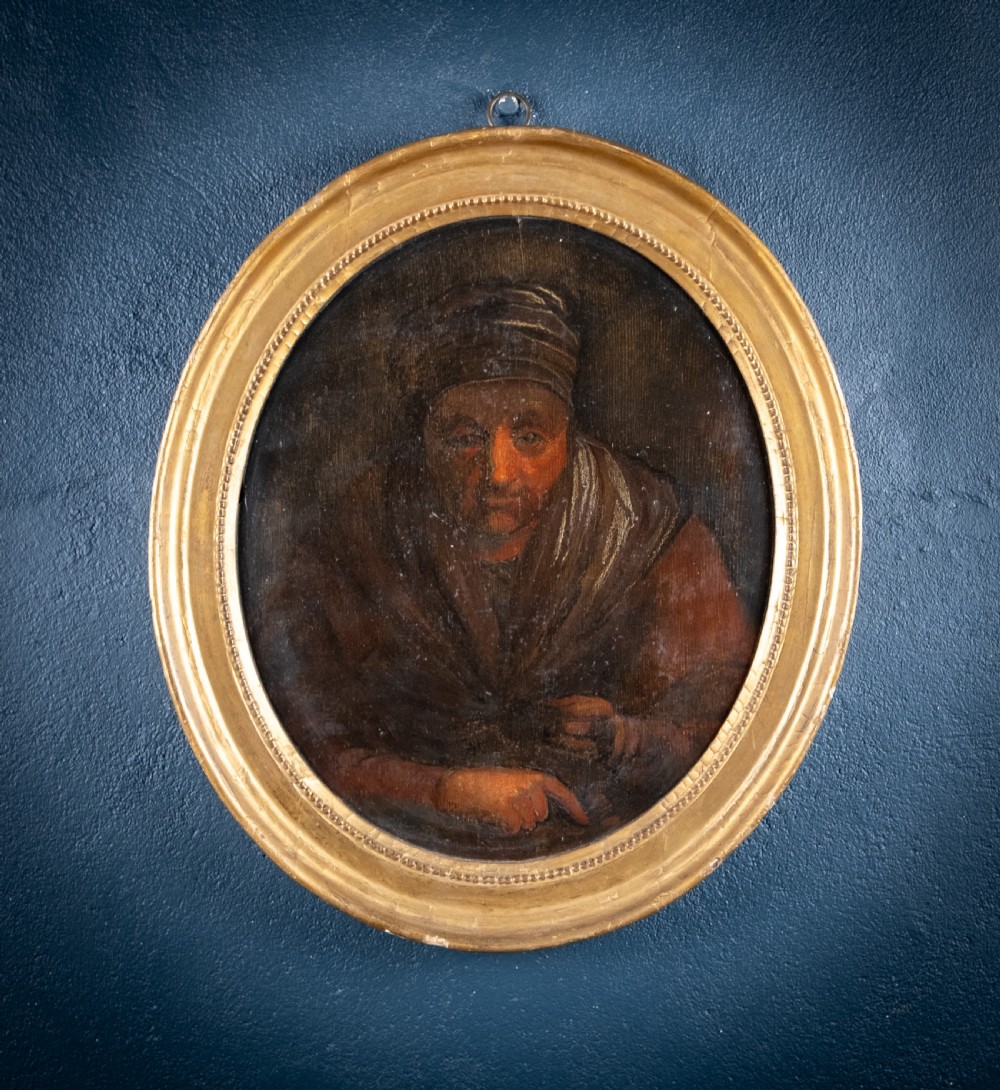 The Money Lender - 18th Century Oil On Panel. View VII