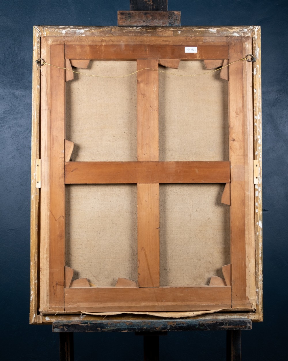 Large 18th Century Portrait Of A Young Lady In A Silk Dress. Oil On Canvas. View XIII