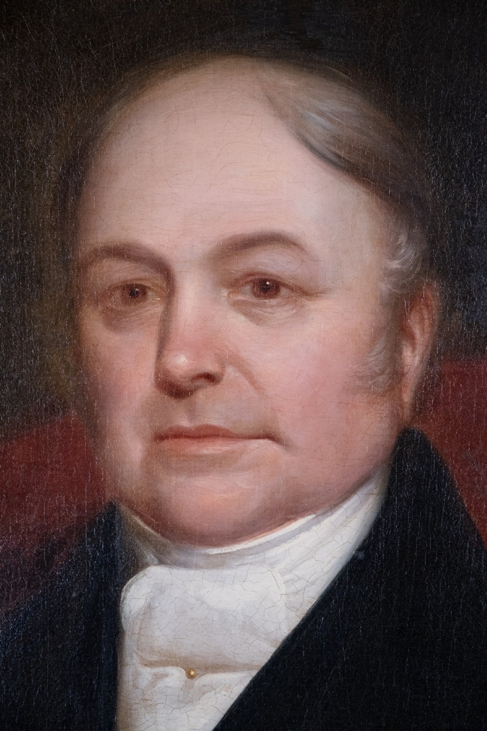 Large 19th Century Portrait Of A Gentleman - English School. Oil On Canvas. View II
