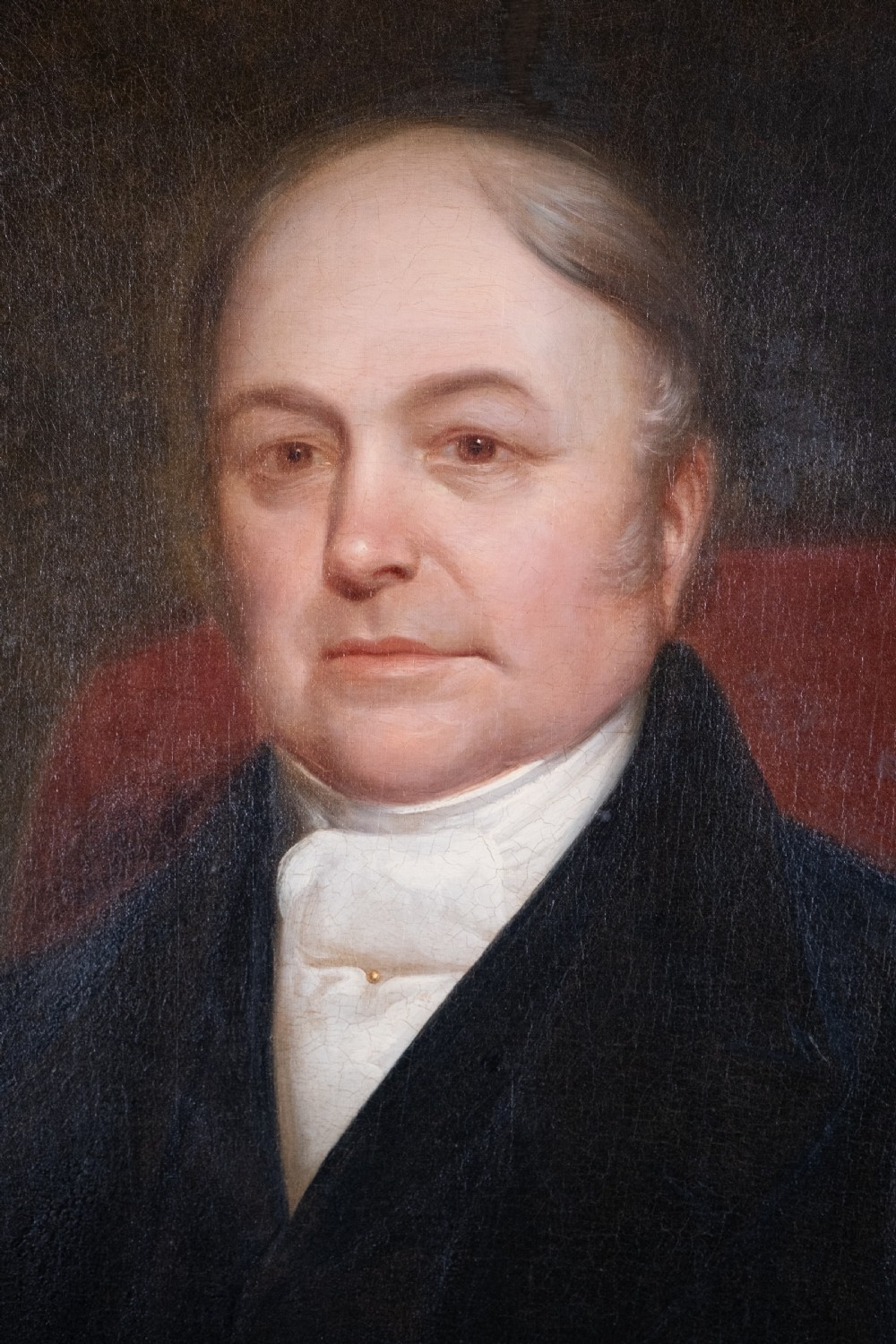 Large 19th Century Portrait Of A Gentleman - English School. Oil On Canvas. View VII