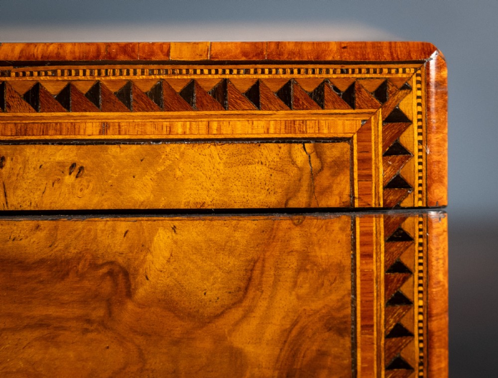 Victorian Walnut Tunbridge Ware Writing Slope View IV
