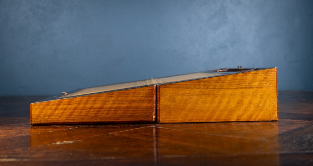 Victorian Walnut Tunbridge Ware Writing Slope View XVI