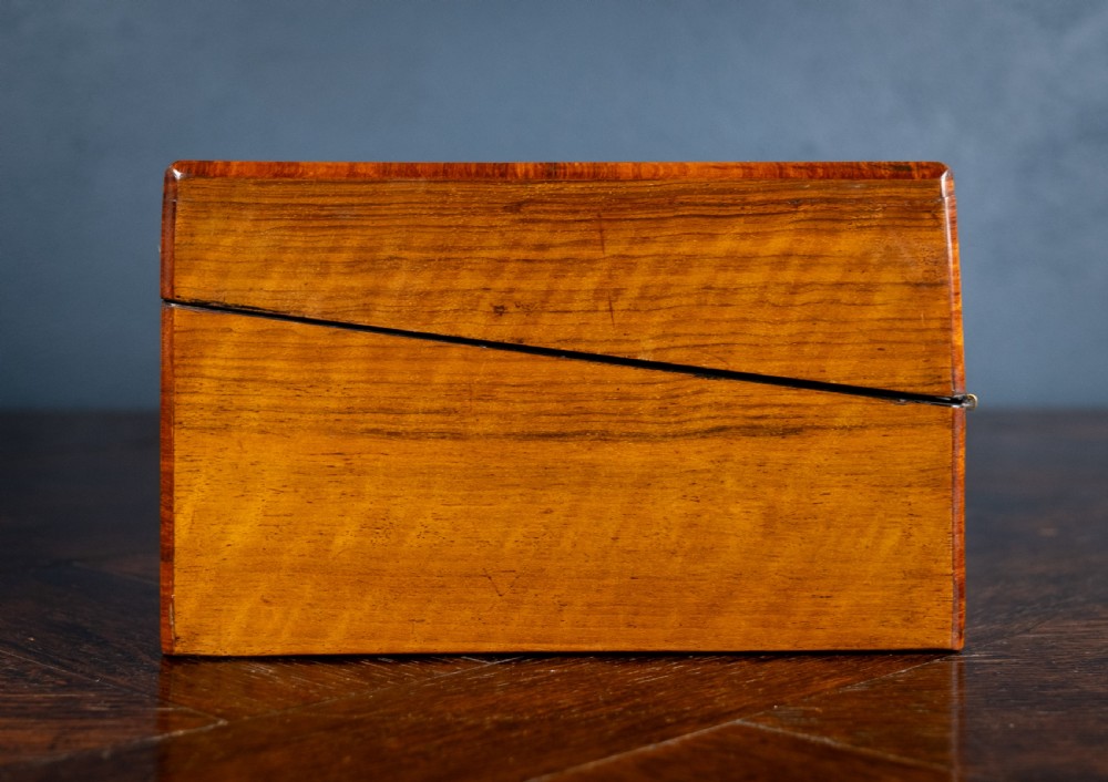 Victorian Walnut Tunbridge Ware Writing Slope View XIX