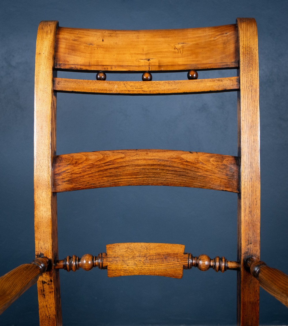 East Anglian Fruitwood & Ash 'Button Back' Country Chair View II