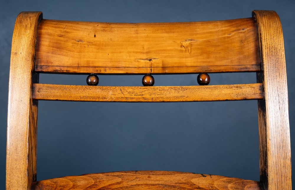 East Anglian Fruitwood & Ash 'Button Back' Country Chair View III