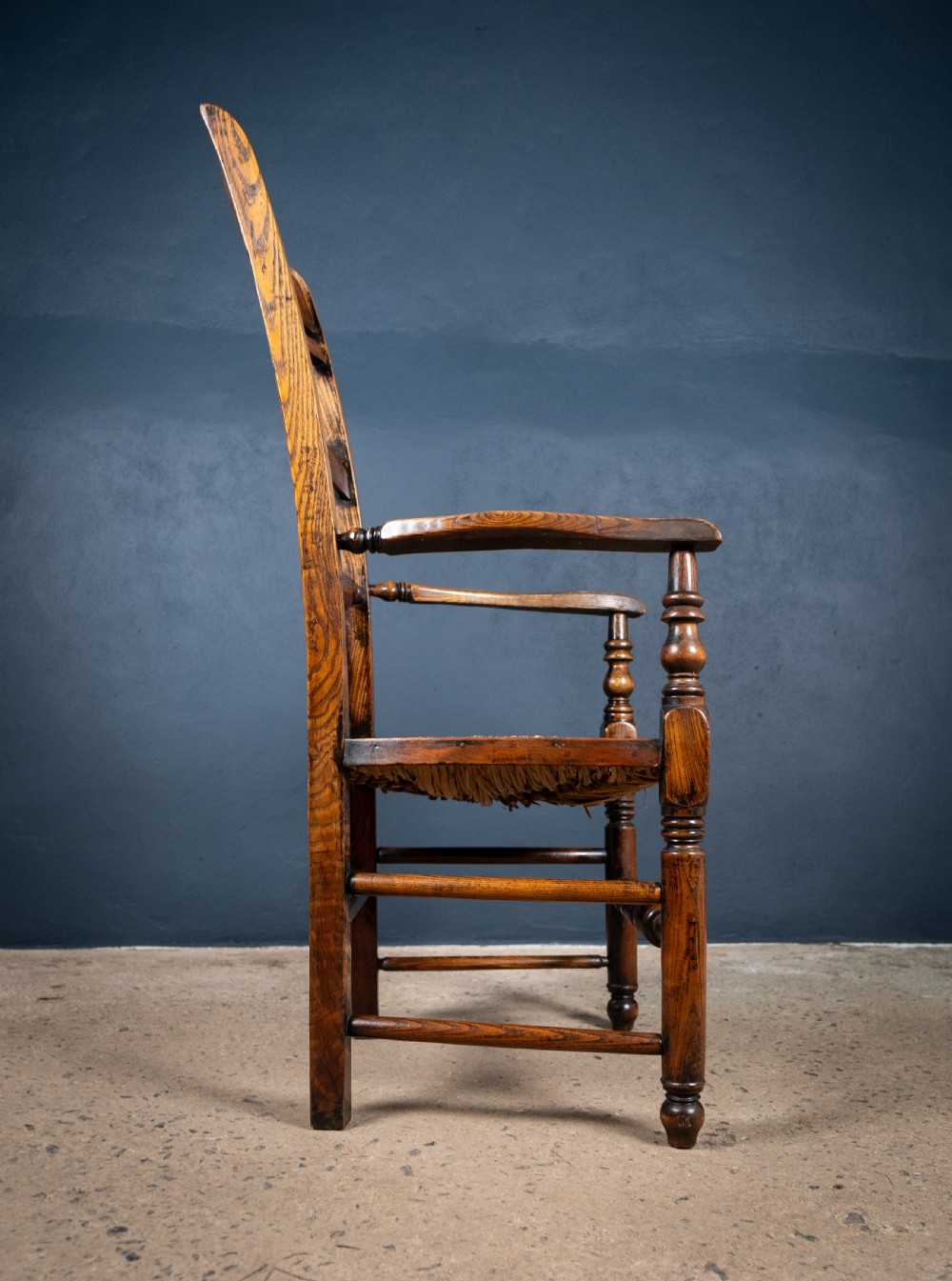 East Anglian Fruitwood & Ash 'Button Back' Country Chair View V