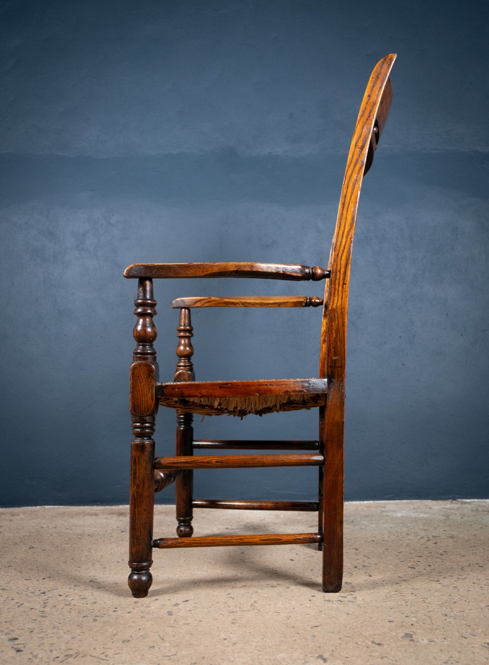 East Anglian Fruitwood & Ash 'Button Back' Country Chair View VIII