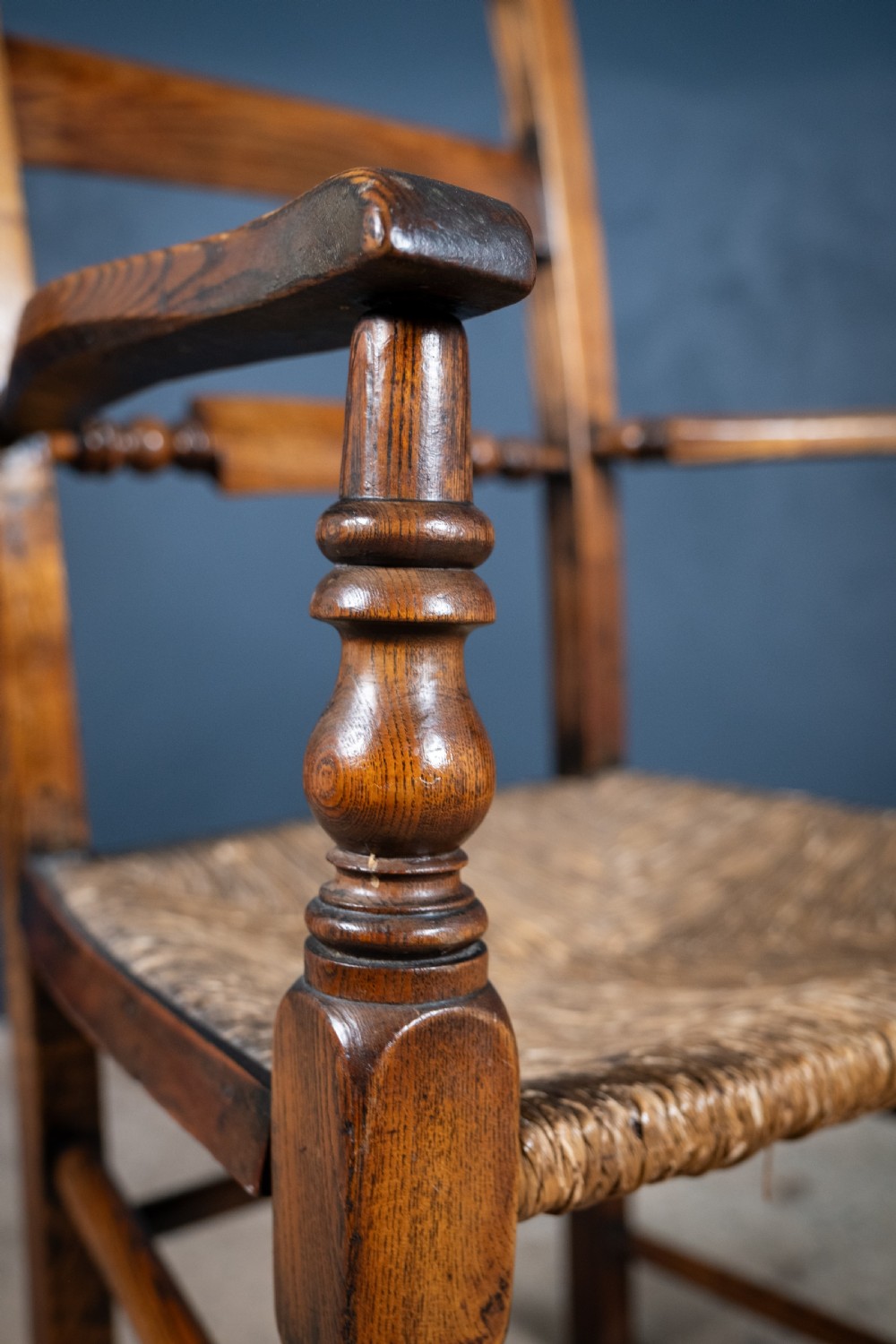 East Anglian Fruitwood & Ash 'Button Back' Country Chair View XII