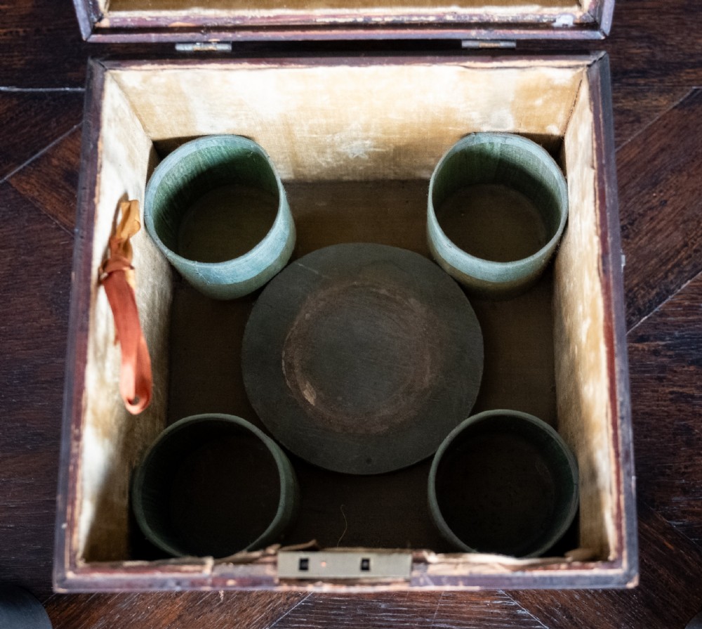 18th Century Black & Gold Lacquer Tea Caddy View XIII
