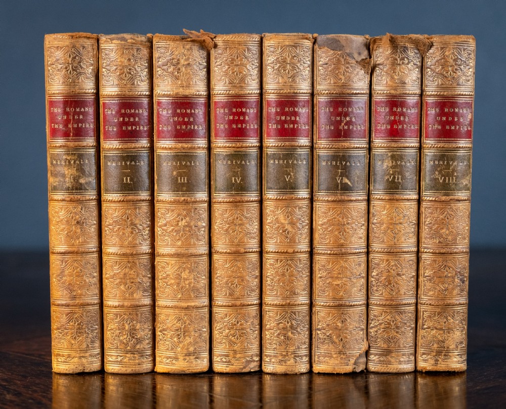 1865 History Of The Romans Under The Empire by Charles Merivale - 8 Volume Book Set.