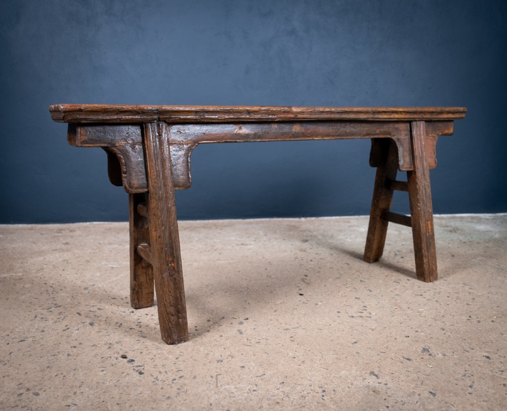 19th Century Chinese Elm Bench View III