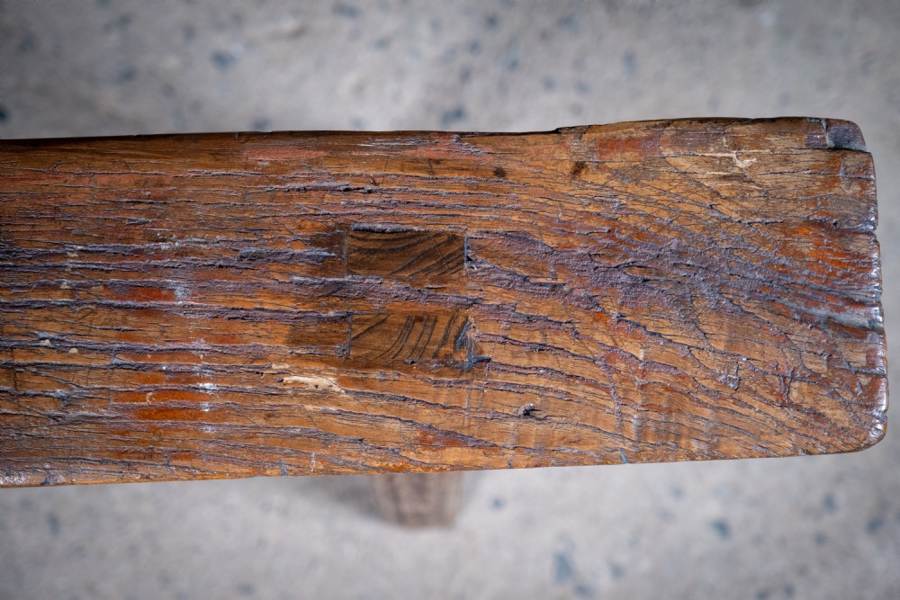 19th Century Chinese Elm Bench View V