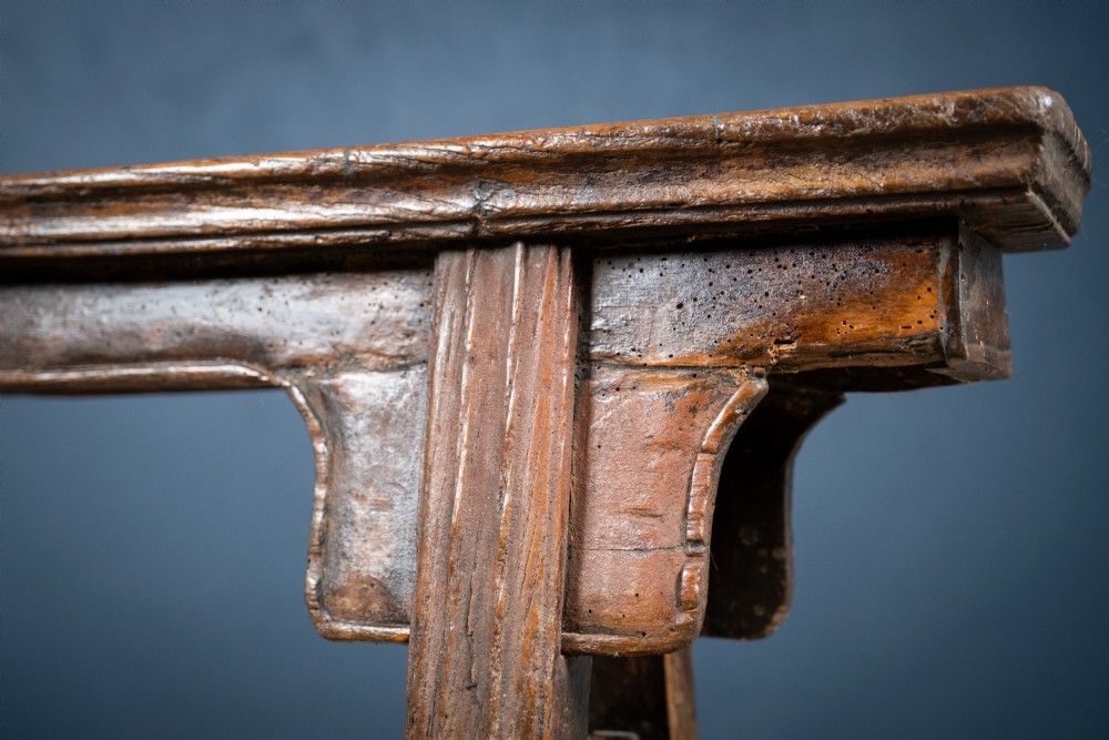 19th Century Chinese Elm Bench View VI
