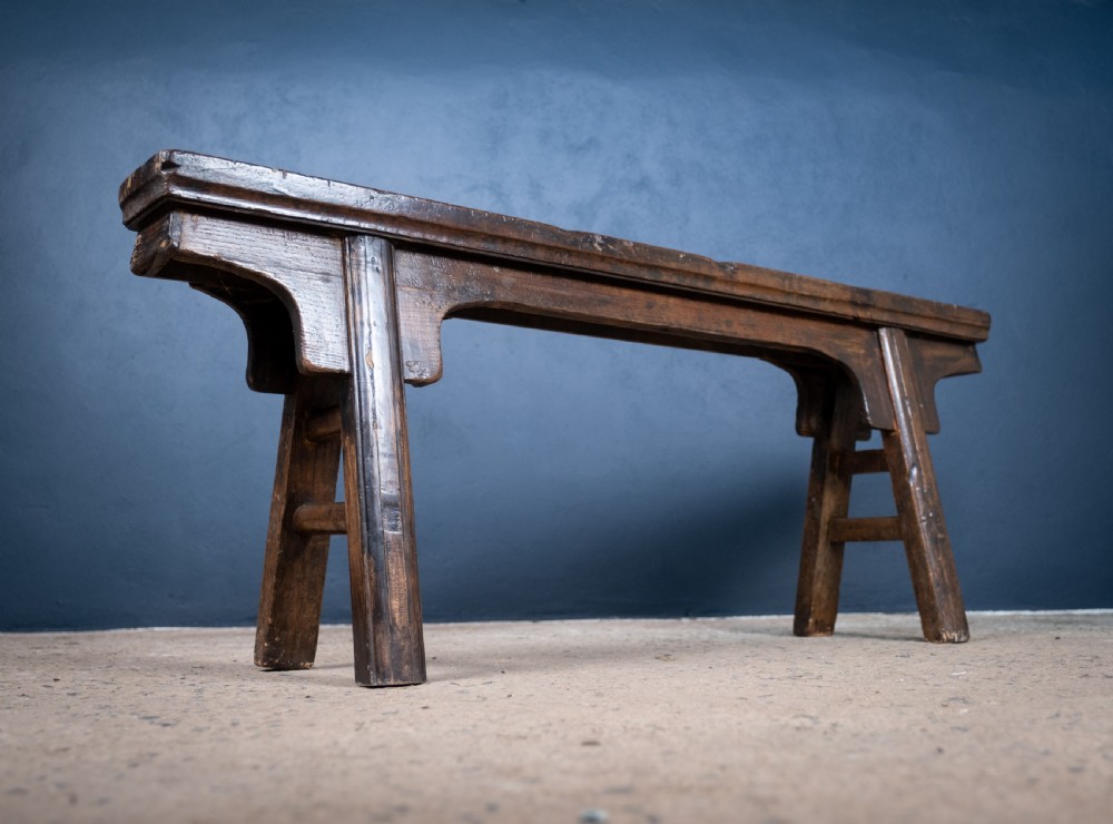 19th Century Chinese Elm Bench