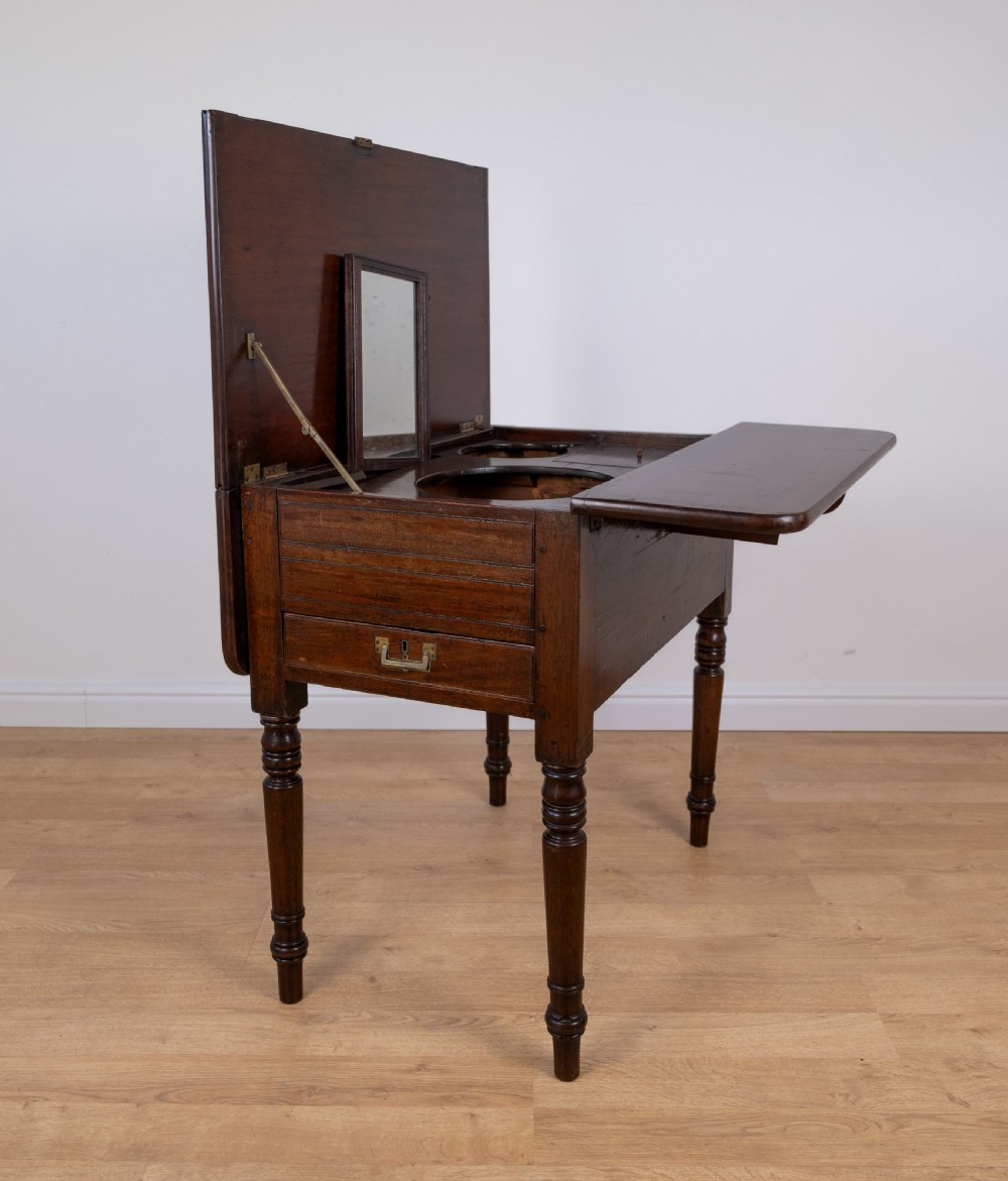 Regency Mahogany Metamorphic Campaign Desk / Dining / Dressing Table