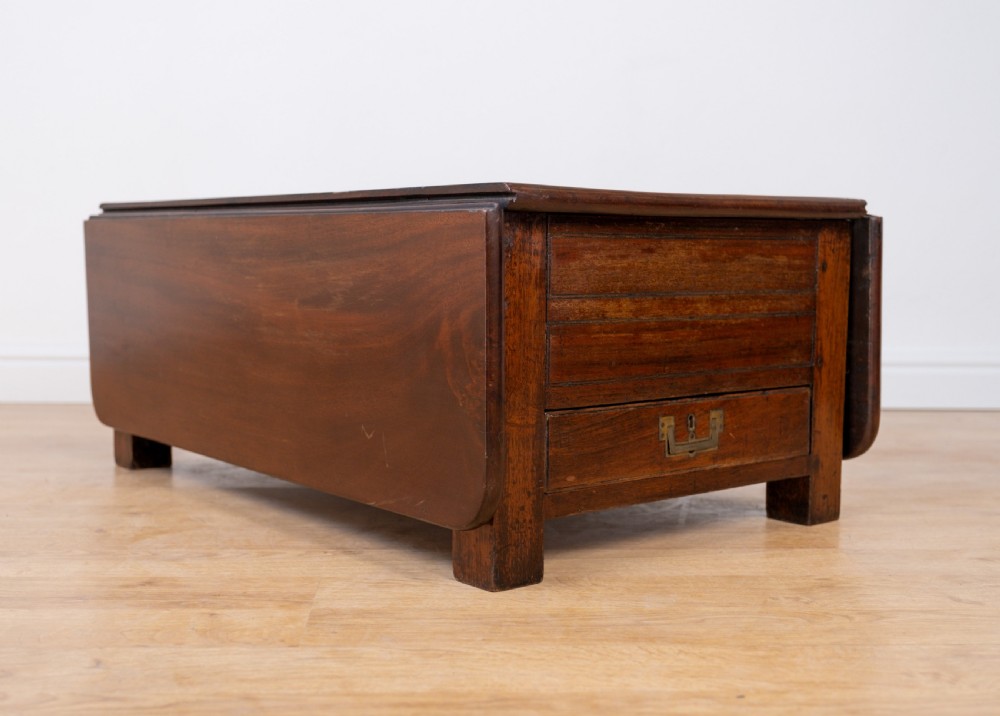 Regency Mahogany Metamorphic Campaign Desk / Dining / Dressing Table View IX