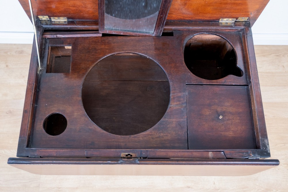Regency Mahogany Metamorphic Campaign Desk / Dining / Dressing Table View XXIII