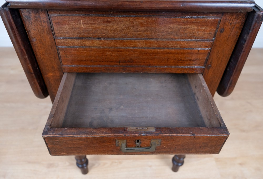 Regency Mahogany Metamorphic Campaign Desk / Dining / Dressing Table View XXIX