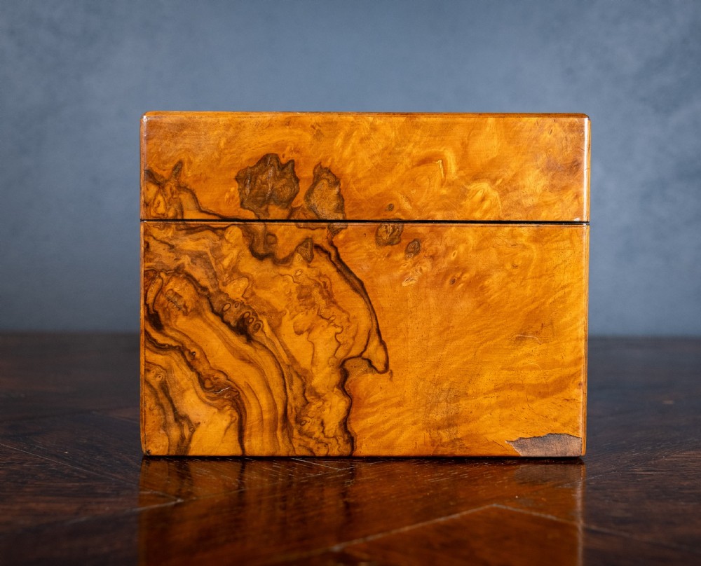 Victorian Burr Walnut Vanity / Dressing Box View XXIII