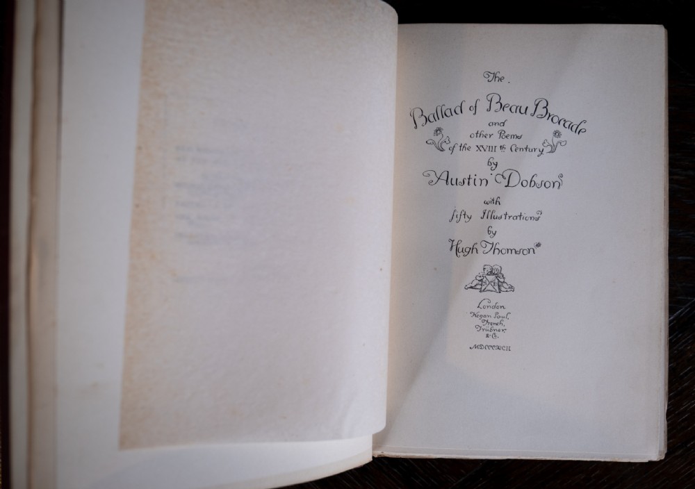 1892 The Ballad Of Beau Brocade & Other Poems by Austin Dobson (Book) View VII