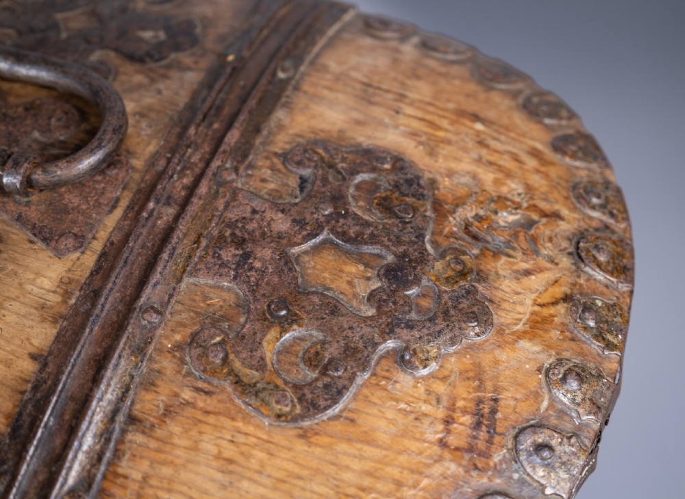 18th Century Swedish Bentwood Pine & Iron Strong Box View XVI