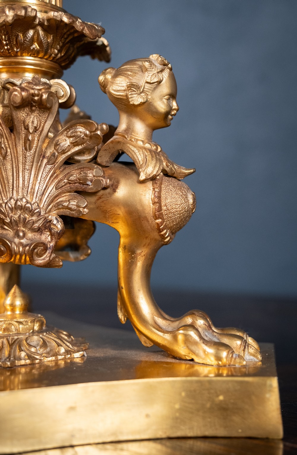 Large Pair Of Gilded Neoclassical Style 7-Branch Candelabra View XII