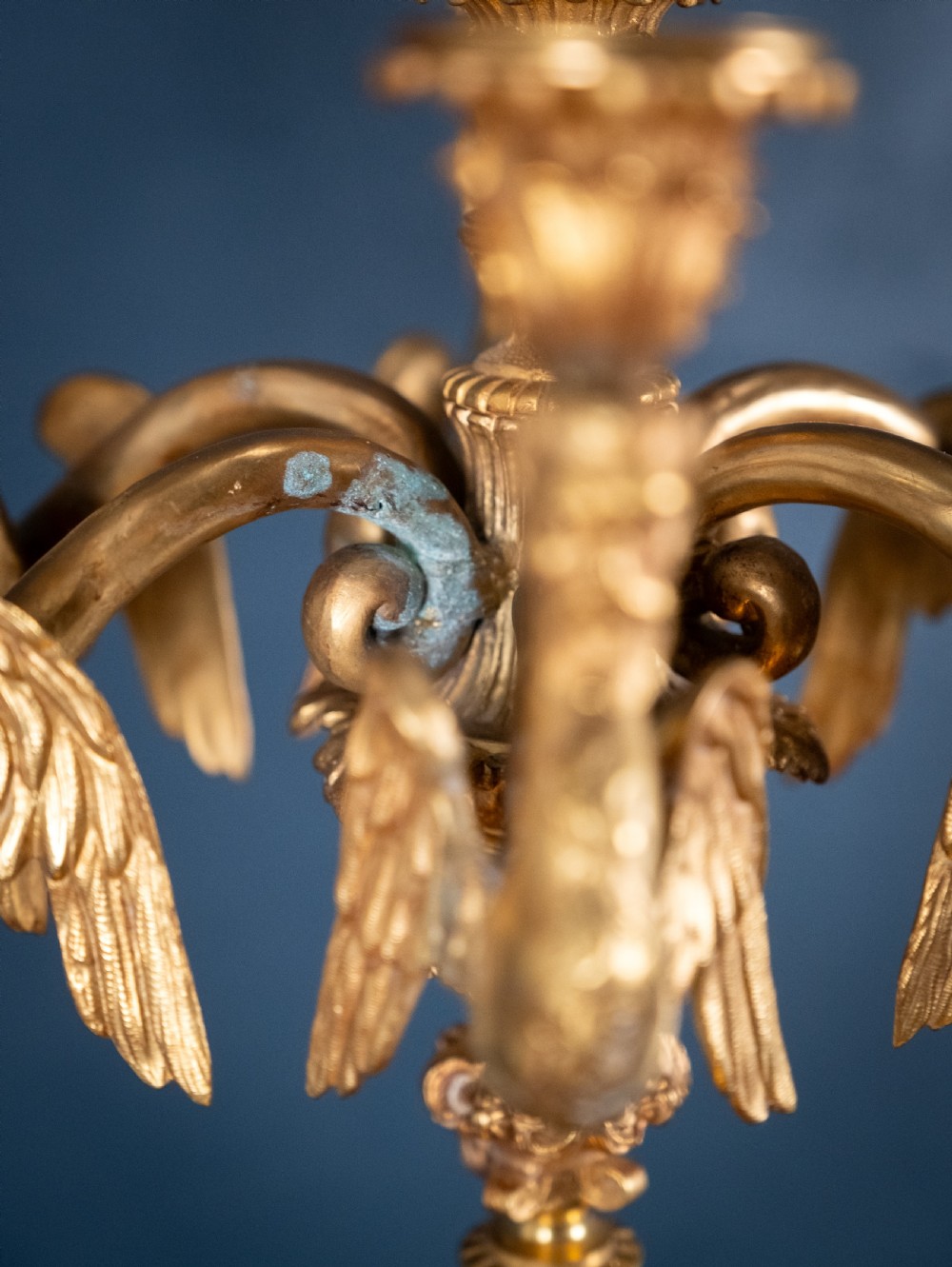 Large Pair Of Gilded Neoclassical Style 7-Branch Candelabra View XVIII