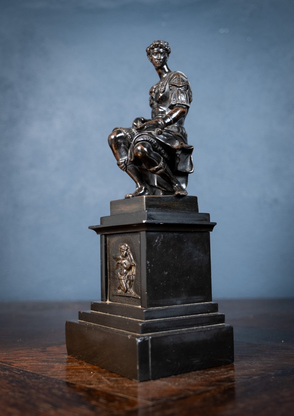 Grand Tour Bronze Of Giuliano de Medici After Michelangelo