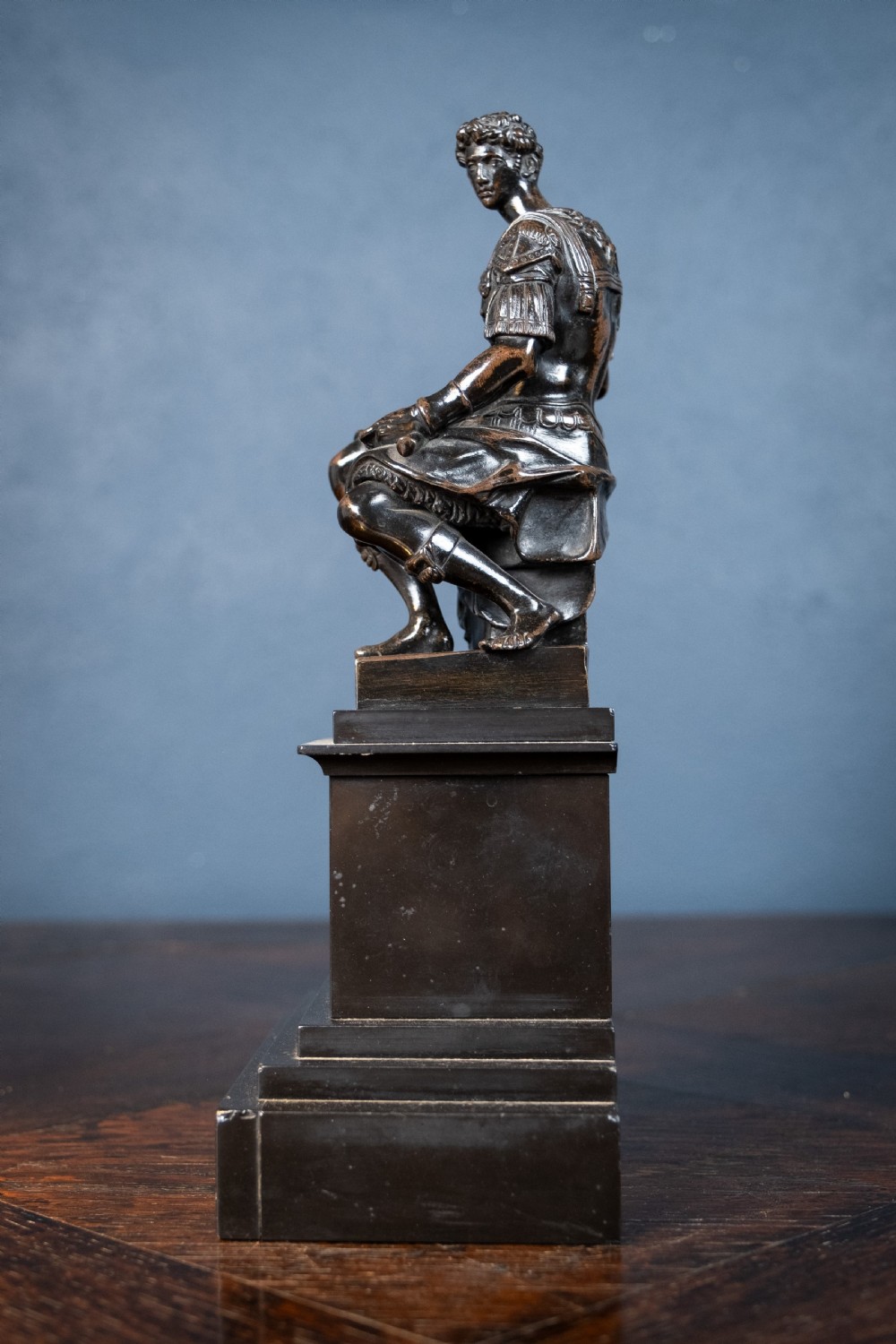 Grand Tour Bronze Of Giuliano de Medici After Michelangelo View VII