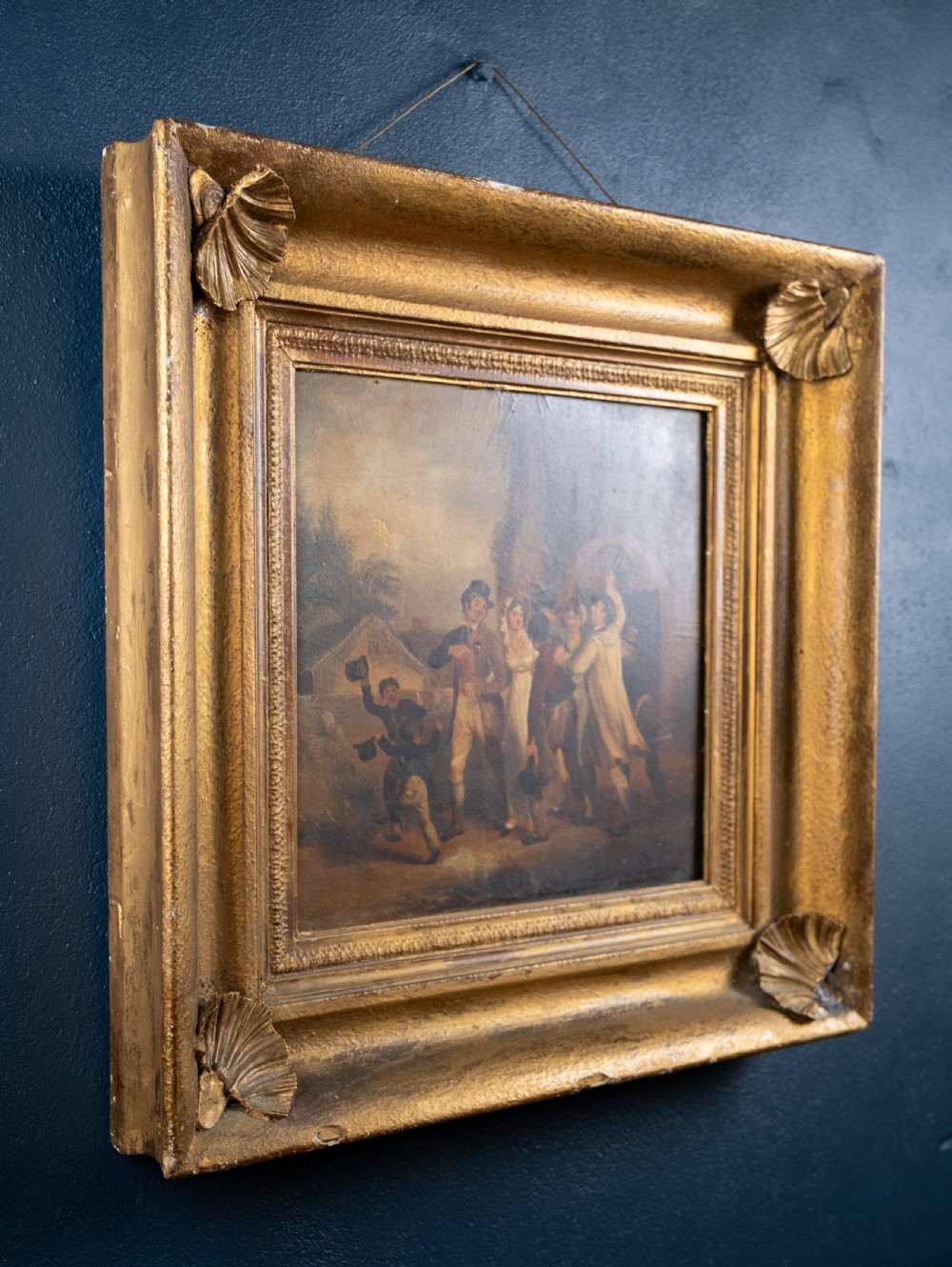 Early 19th Century Oil On Board - A Fracus Outside Chapel View IX