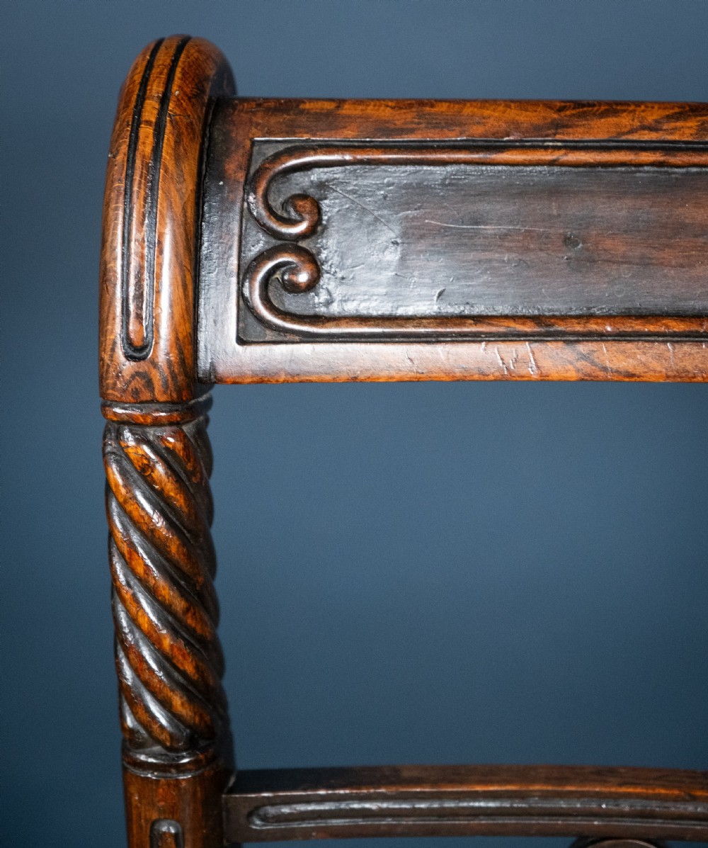 Six Regency Mahogany & Caned Dining Chairs In The Manner Of Gillows. View VIII
