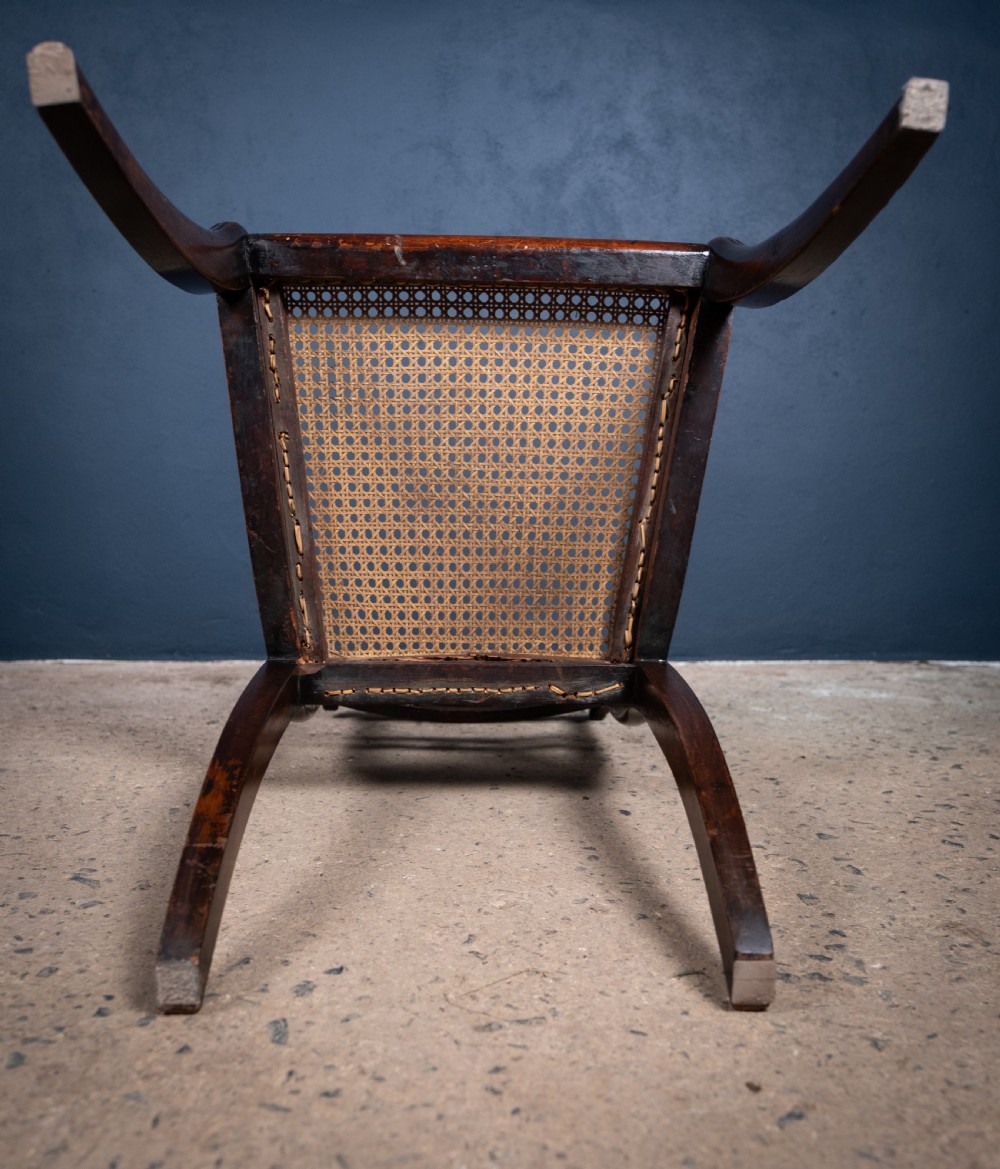 Six Regency Mahogany & Caned Dining Chairs In The Manner Of Gillows. View XXIV