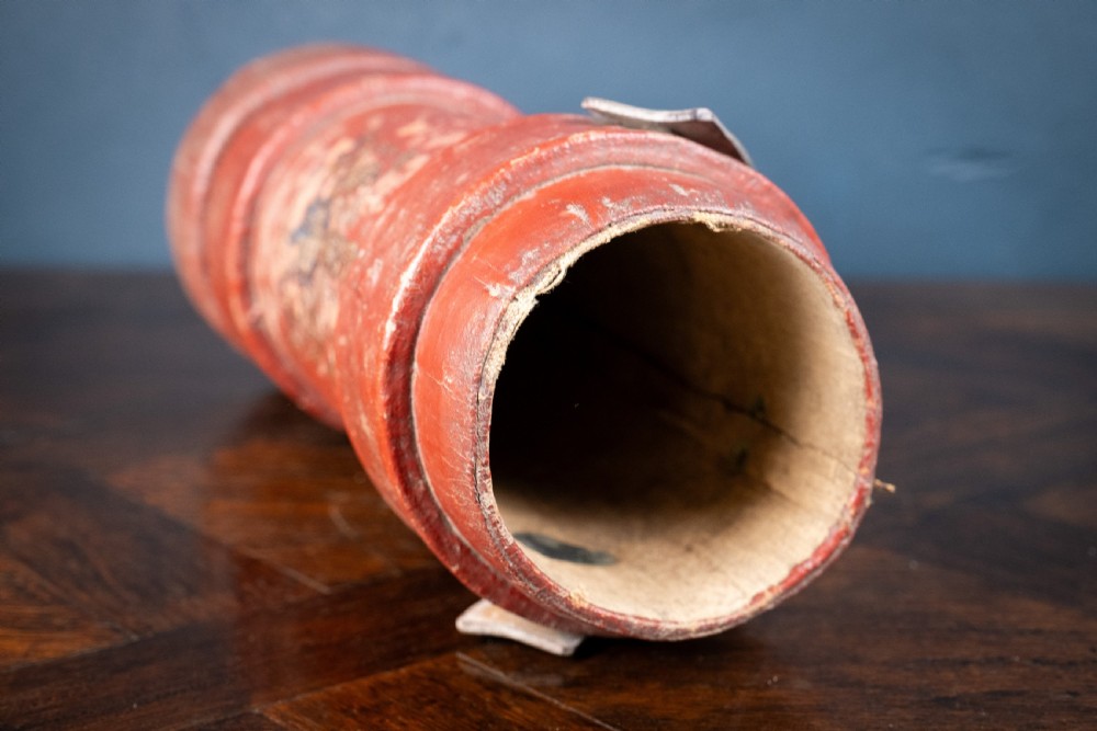 Red Royal Coat Of Arms Artillery Shell Case Stick Stand, c.1900 View VIII