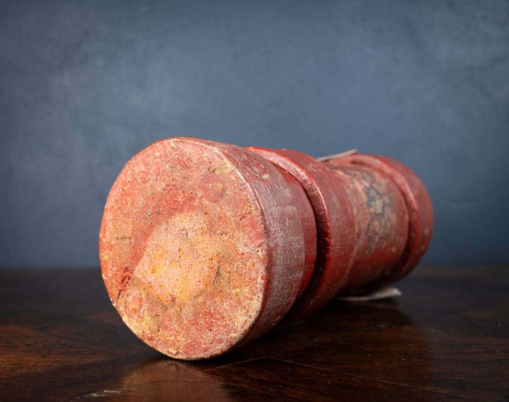 Red Royal Coat Of Arms Artillery Shell Case Stick Stand, c.1900 View IX