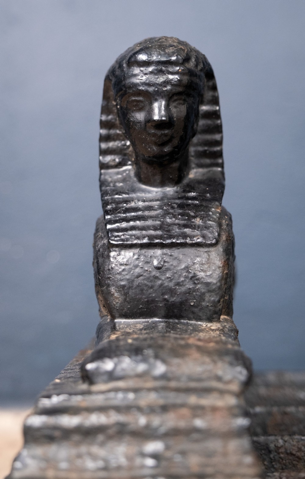 Cast Iron Egyptian Revival Sphinx Boot Scraper by Archibald Kenrick & Sons, c.1820 View VI