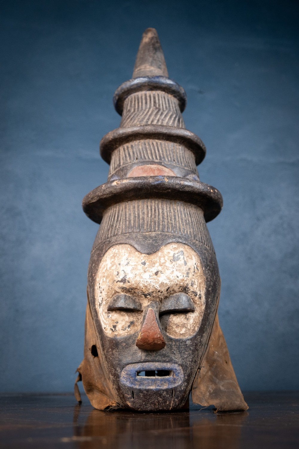 Early 20th Century Yaka Initiation Mask, D. R. Congo.