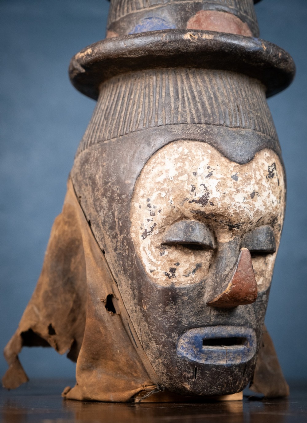 Early 20th Century Yaka Initiation Mask, D. R. Congo. View III