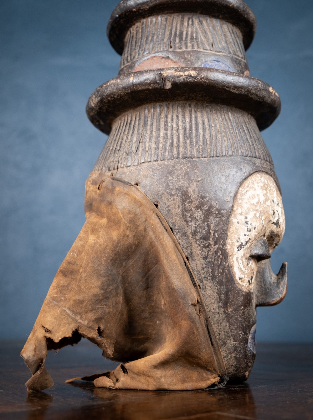 Early 20th Century Yaka Initiation Mask, D. R. Congo. View V