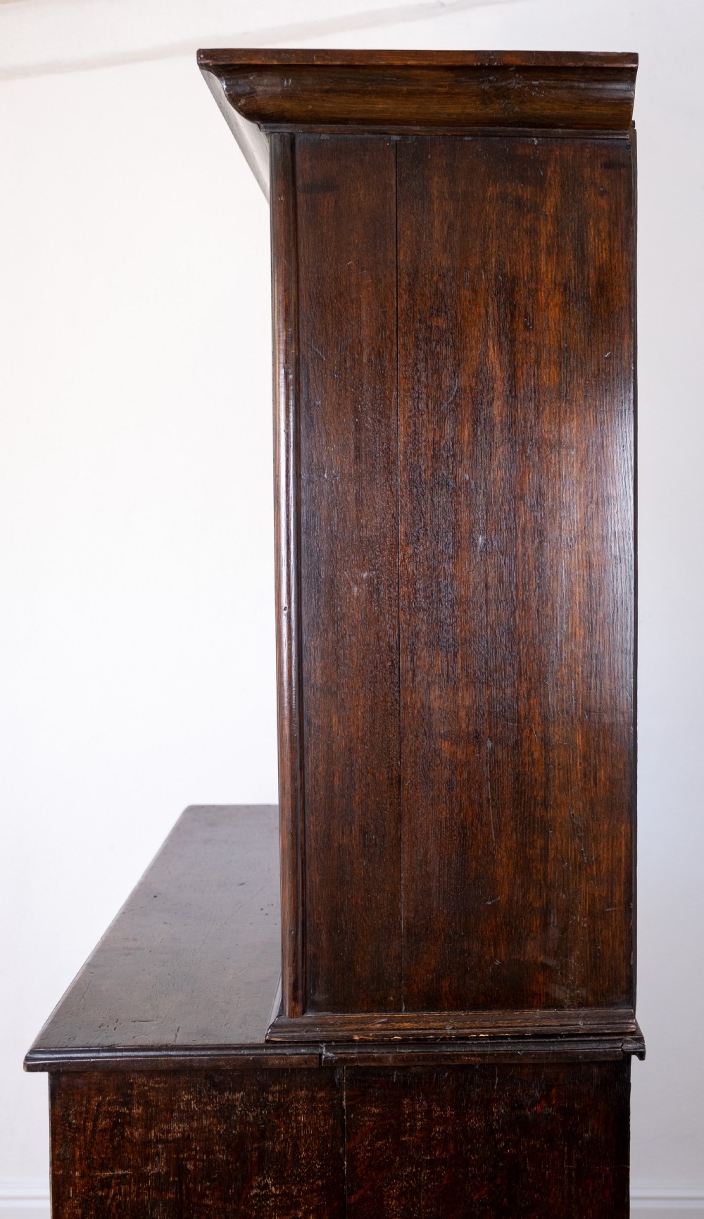 Georgian Oak Bookcase Cupboard, c.1800 View VIII