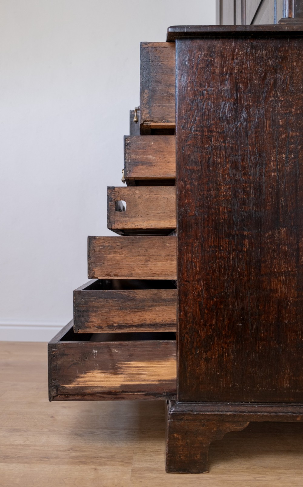Georgian Oak Bookcase Cupboard, c.1800 View IX