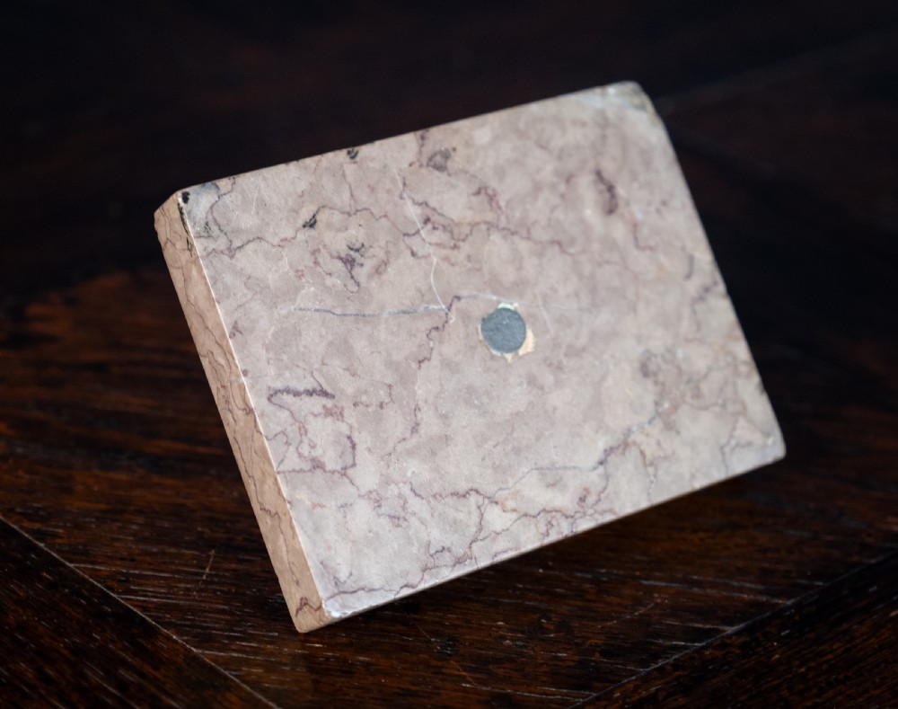 Regency Bronze Lion & Pink Marble Desk Weight View VII