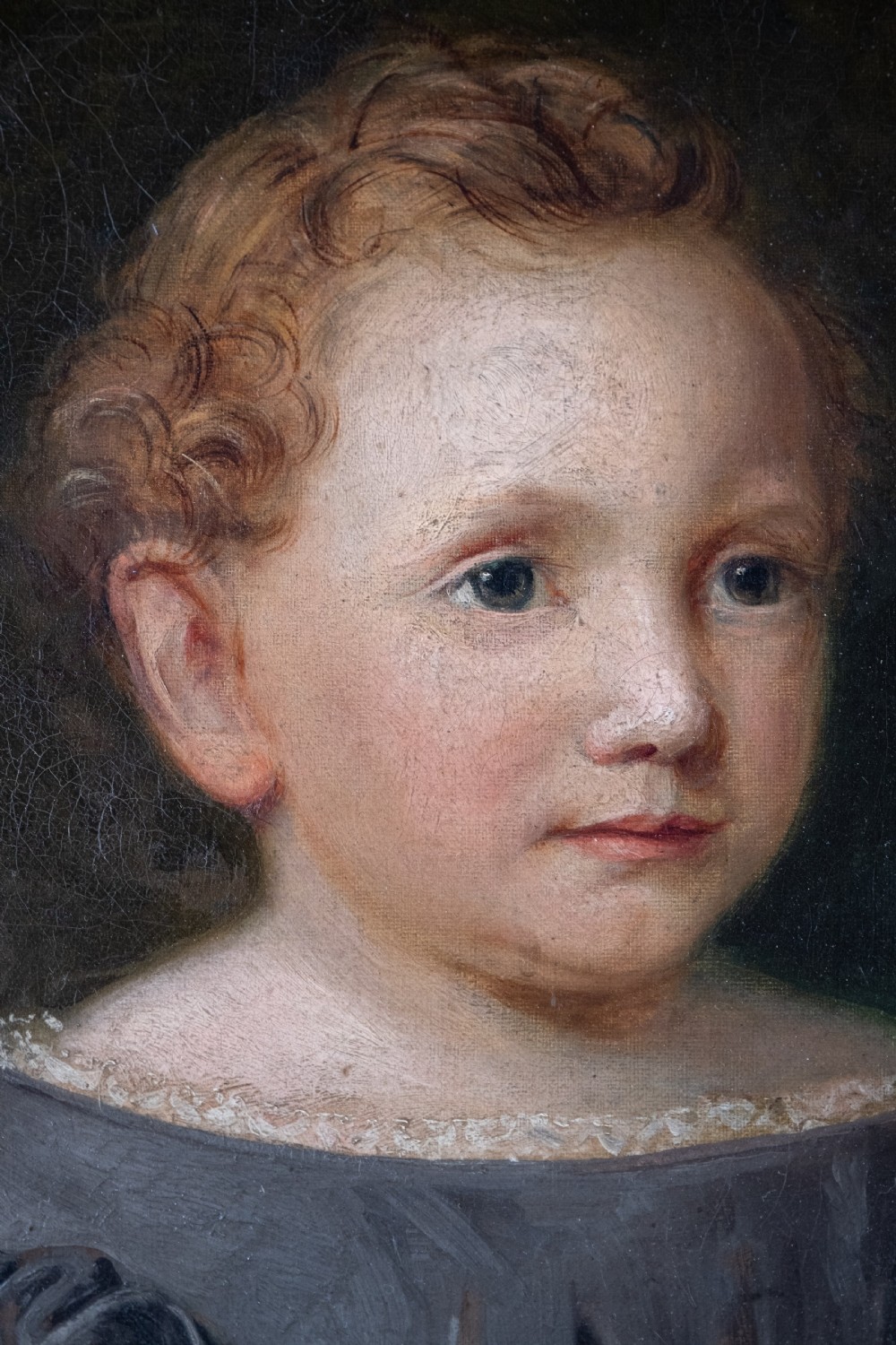 Thomas Walley (1817-1878) - Portrait Of A Child With Parrot View III