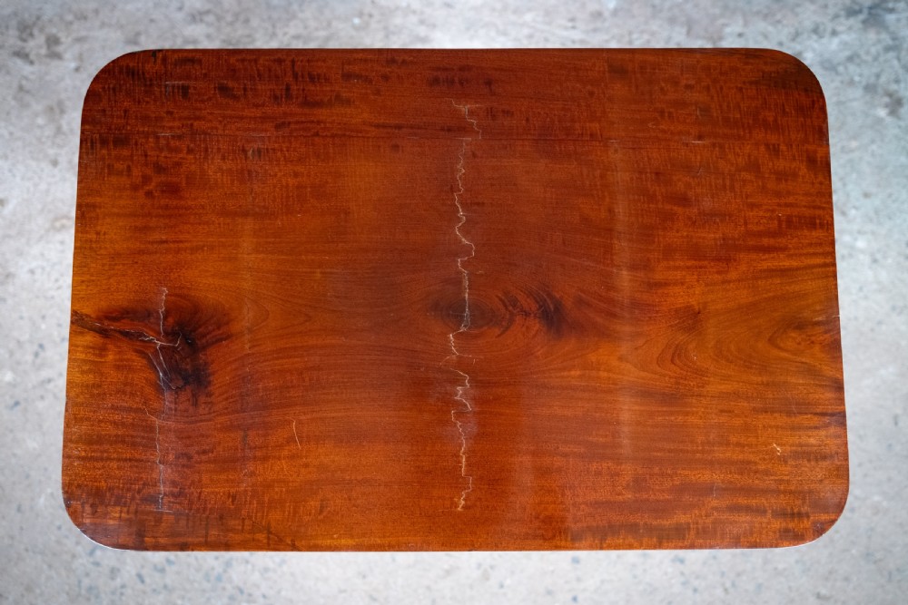 Early Victorian Gothic Revival Rosewood & Mahogany Side Table View VII