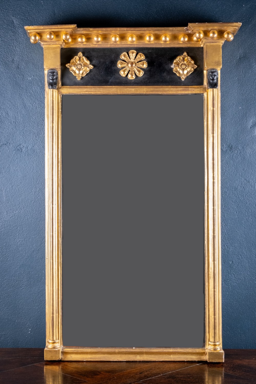 Regency Egyptian Revival Giltwood Pier Mirror, c.1820