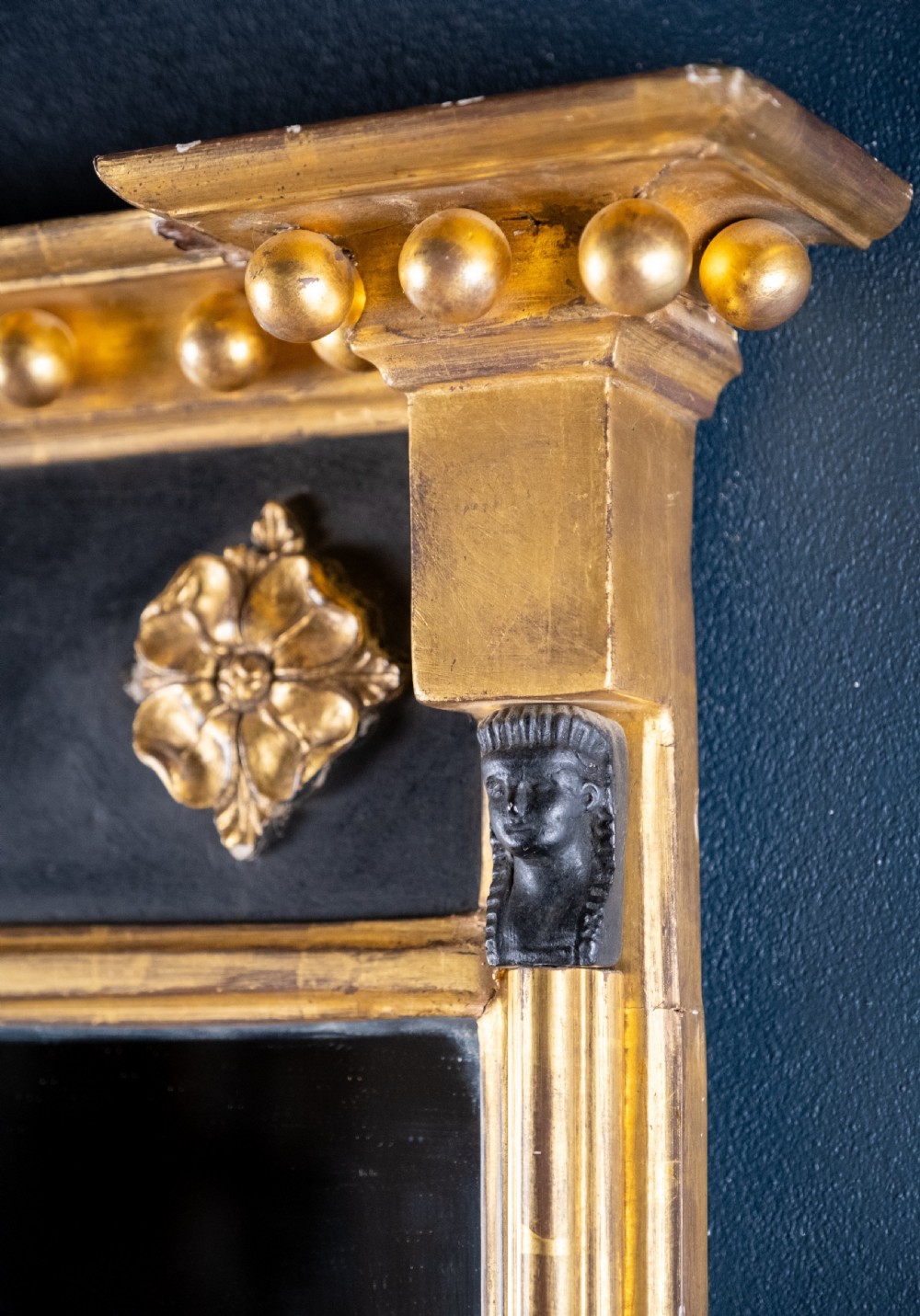 Regency Egyptian Revival Giltwood Pier Mirror, c.1820 View II