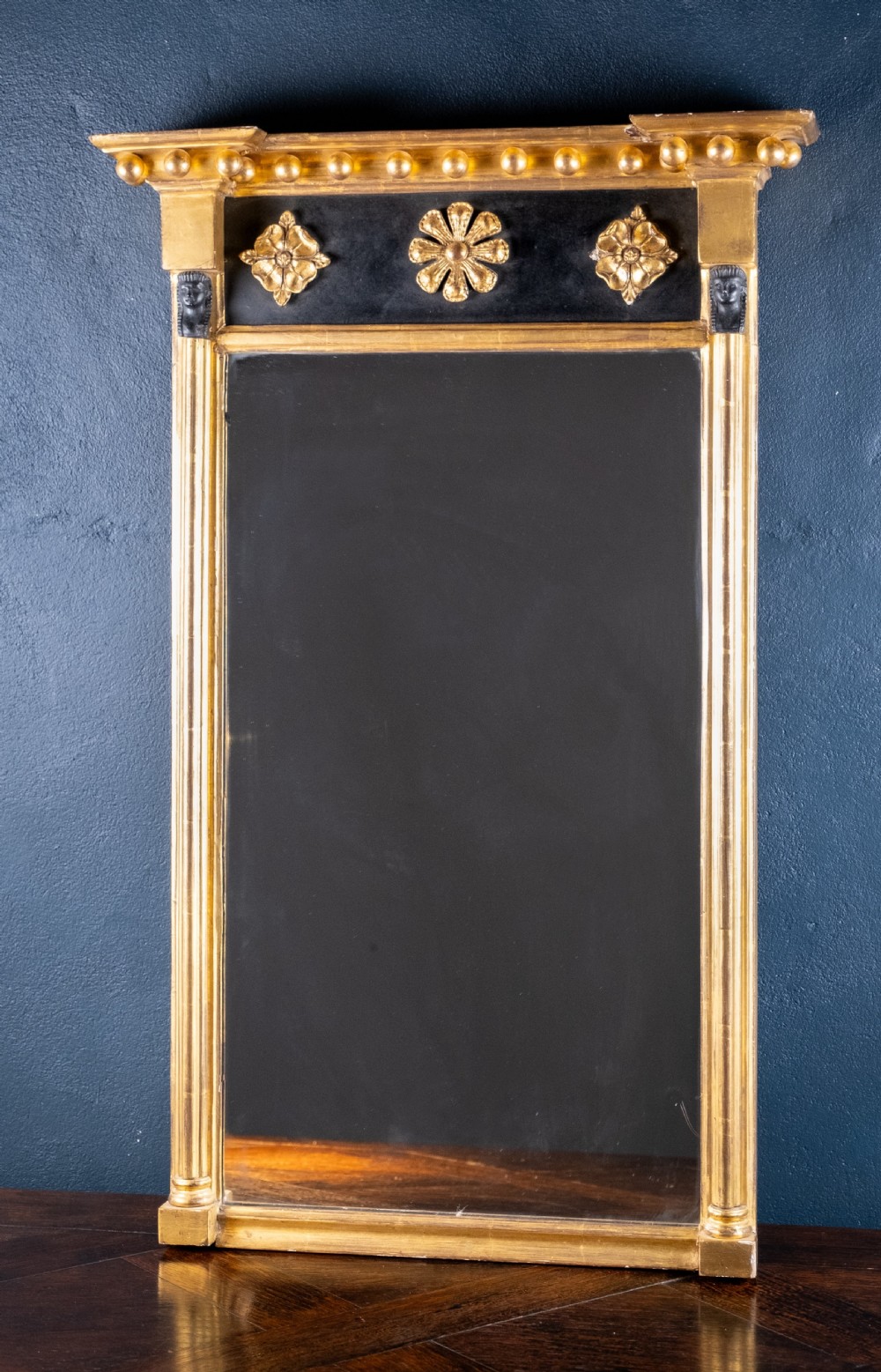 Regency Egyptian Revival Giltwood Pier Mirror, c.1820 View IV