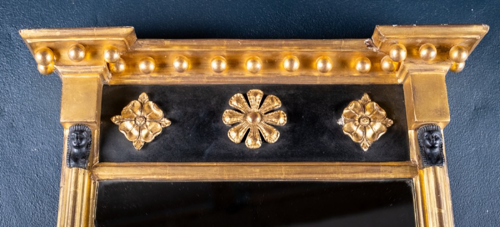 Regency Egyptian Revival Giltwood Pier Mirror, c.1820 View VI
